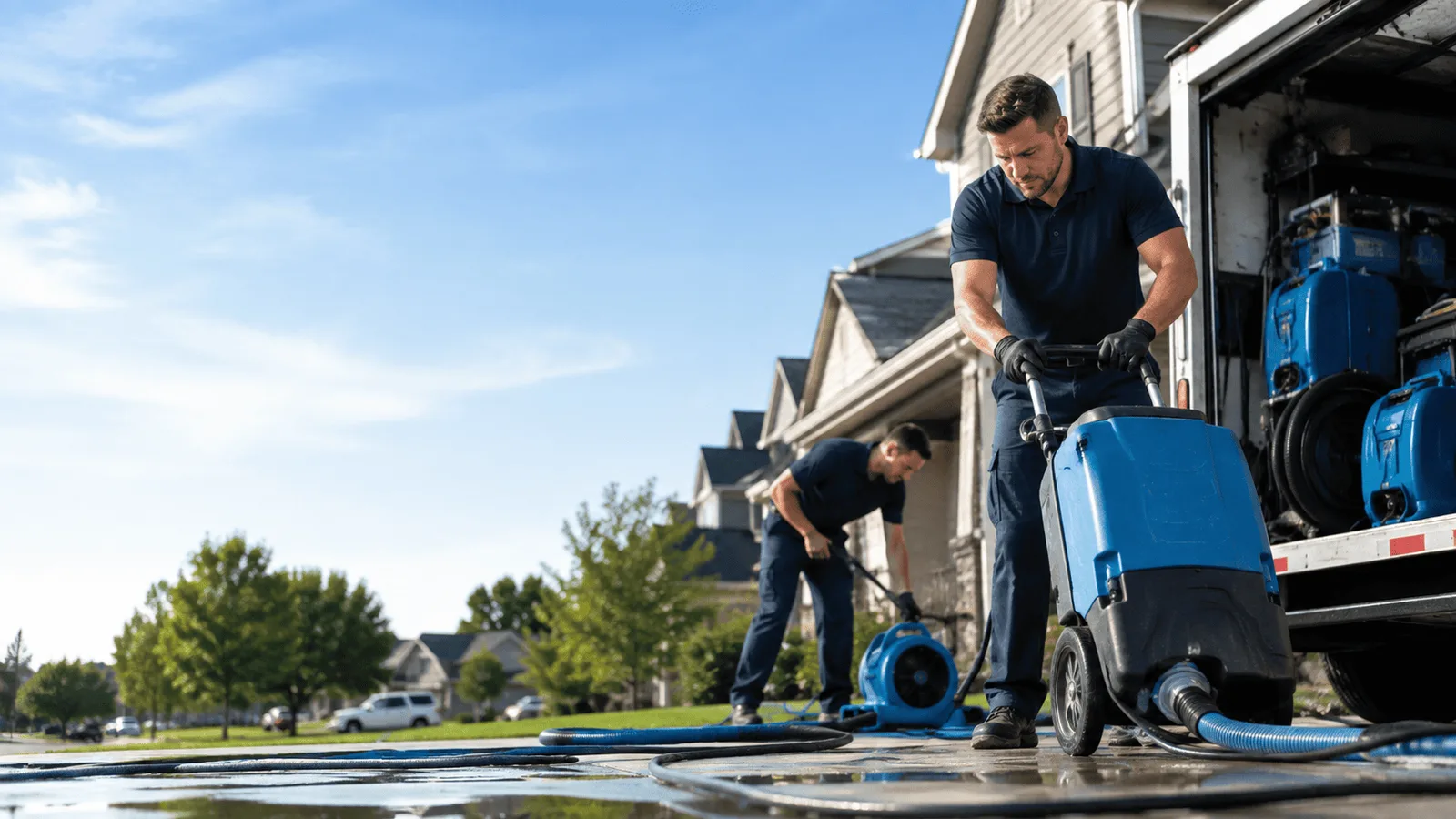 Dehumidification being performed in East Liberty, OH